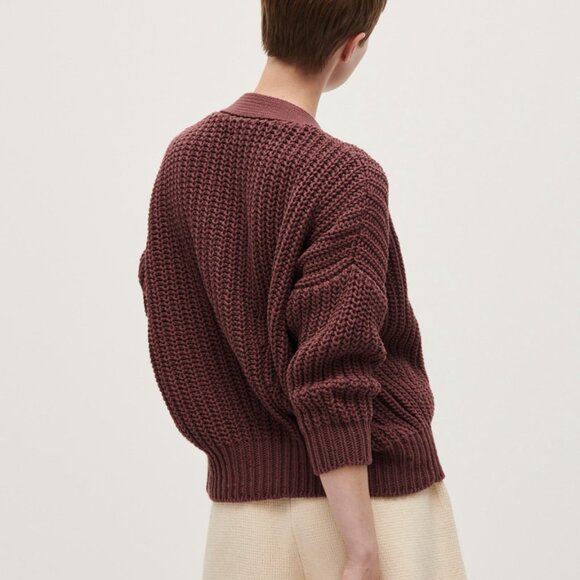 babaà cardigan no18 black cherry - Picture 5 of 13